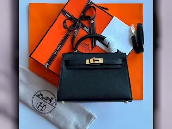 Bags  - Hermes  - Black  - Faux Leather  - For Women