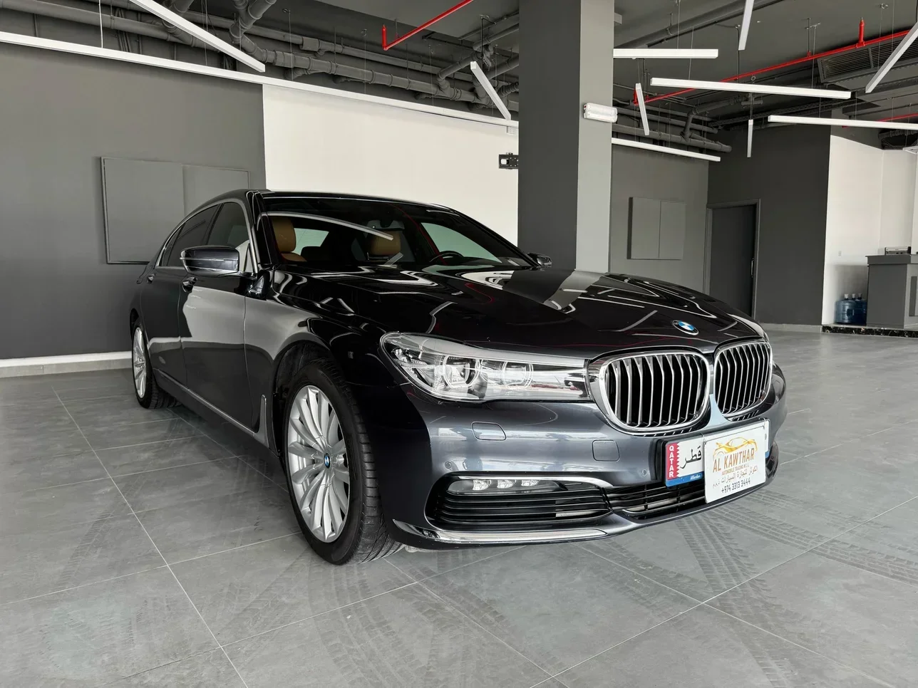 BMW  7-Series  730 Li  2019  Automatic  62,000 Km  6 Cylinder  Rear Wheel Drive (RWD)  Sedan  Gray