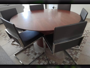 Dining Table with Chairs  - The One  - Brown  - 6 Seats