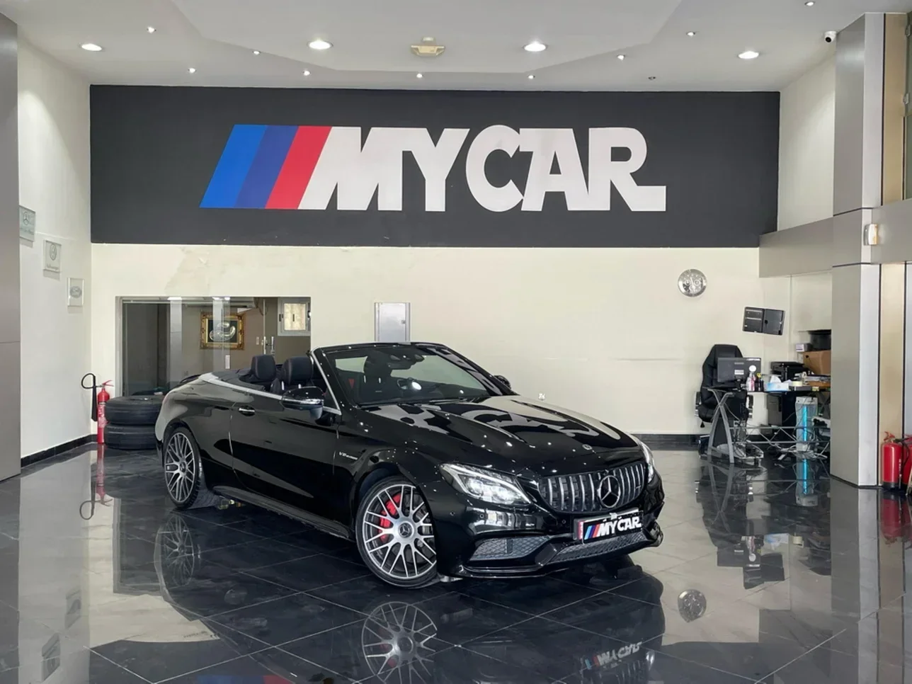 Mercedes-Benz  C-Class  63 AMG S  2017  Automatic  14,000 Km  8 Cylinder  Rear Wheel Drive (RWD)  Convertible  Black