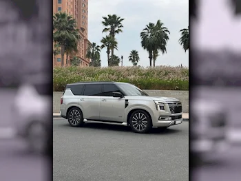 Nissan  Patrol  Platinum turbo  2025  Automatic  11,000 Km  6 Cylinder  Four Wheel Drive (4WD)  SUV  Silver and Black  With Warranty