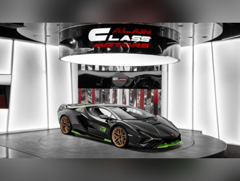 لمبرجيني  سيان  رودستار  2021  اوتوماتيك  146 كم  12 سلندر  دفع خلفي  كوبيه \ سبورت  أسود