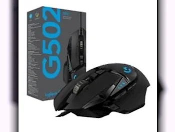 Computer Mouse Logitech  logetich g502 Hero  Black  2020  Multicolor Backlit  Mouse Only /  Wired