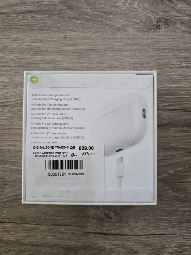 سماعات الأذن والرأس - ايربودز  ابل  AirPods Pro (2nd Generation) with MagSafe Charging Case (USB-C)  - أبيض  ايربودز