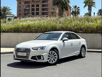 Audi  A4  2019  Automatic  75,000 Km  4 Cylinder  Front Wheel Drive (FWD)  Sedan  White