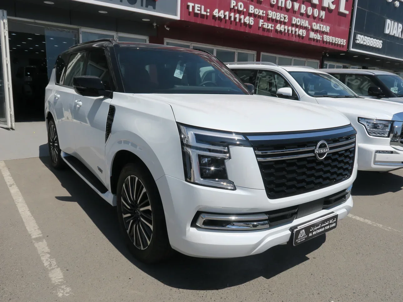 Nissan  Patrol  Platinum turbo  2025  Automatic  0 Km  6 Cylinder  Four Wheel Drive (4WD)  SUV  White  With Warranty