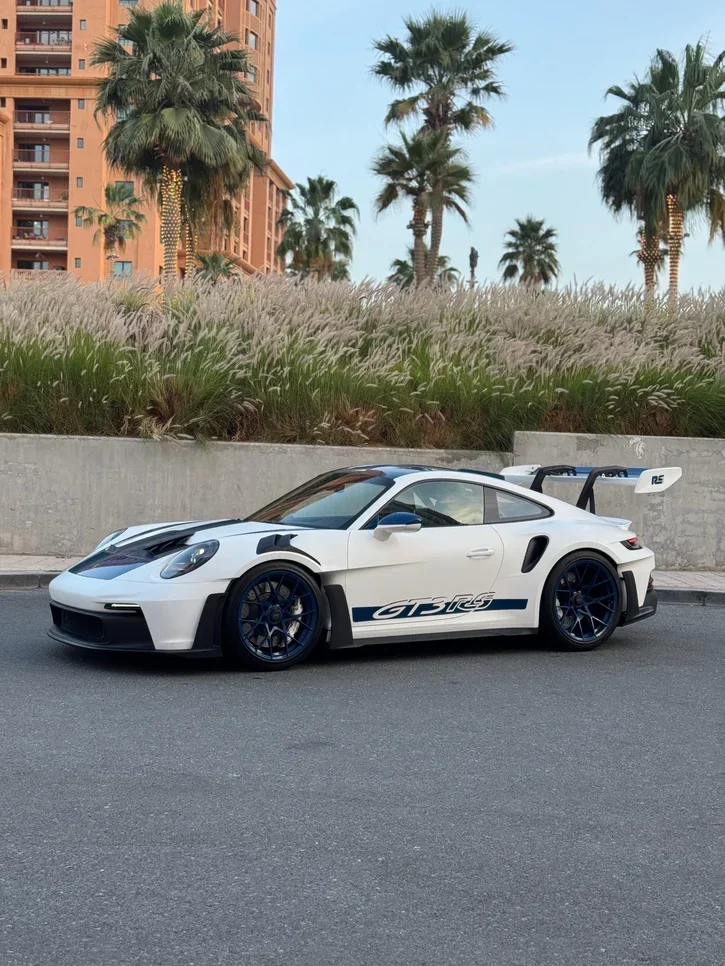 Porsche  911  GT3 RS  2024  Automatic  14,000 Km  6 Cylinder  Rear Wheel Drive (RWD)  Coupe / Sport  White and Blue  With Warranty