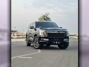 Nissan  Patrol  Platinum turbo  2025  Automatic  2,800 Km  6 Cylinder  Four Wheel Drive (4WD)  SUV  Black  With Warranty