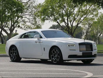 Rolls-Royce  Wraith  Black Badge  2017  Automatic  60,000 Km  12 Cylinder  All Wheel Drive (AWD)  Coupe / Sport  White