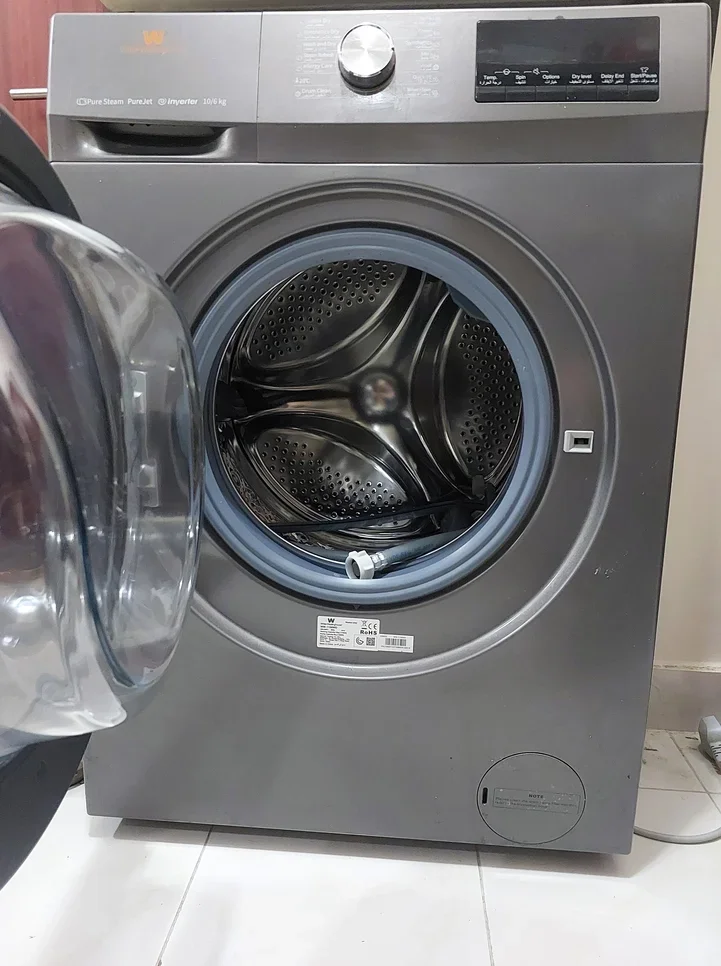 مجموعات الغسالات والمجففات WW-1100WD 10Kg Front Load Washer & Dryer \  10 كغ  ستانلس ستيل  غسالة تحميل أمامي  كهرباء