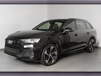 Audi  Q7  55 TFSI  2021  Automatic  91,000 Km  6 Cylinder  All Wheel Drive (AWD)  SUV  Black  With Warranty