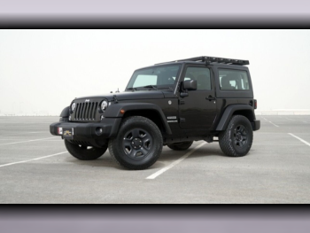 Jeep  Wrangler  Sport  2016  Manual  77,000 Km  6 Cylinder  Four Wheel Drive (4WD)  SUV  Black