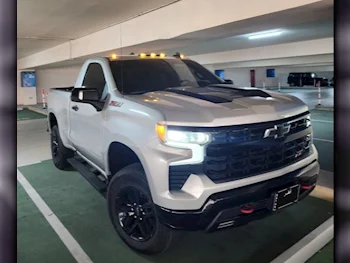 Chevrolet  Silverado  LT Trail Boss Z71  2022  Automatic  96,000 Km  8 Cylinder  All Wheel Drive (AWD)  Pick Up  Silver and Black  With Warranty