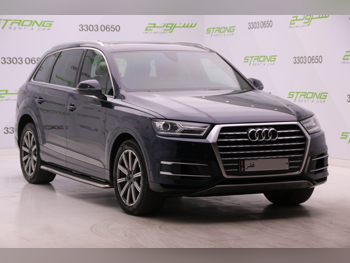 Audi  Q7  45 TFSI Quattro  2017  Automatic  99,000 Km  6 Cylinder  All Wheel Drive (AWD)  SUV  Dark Blue