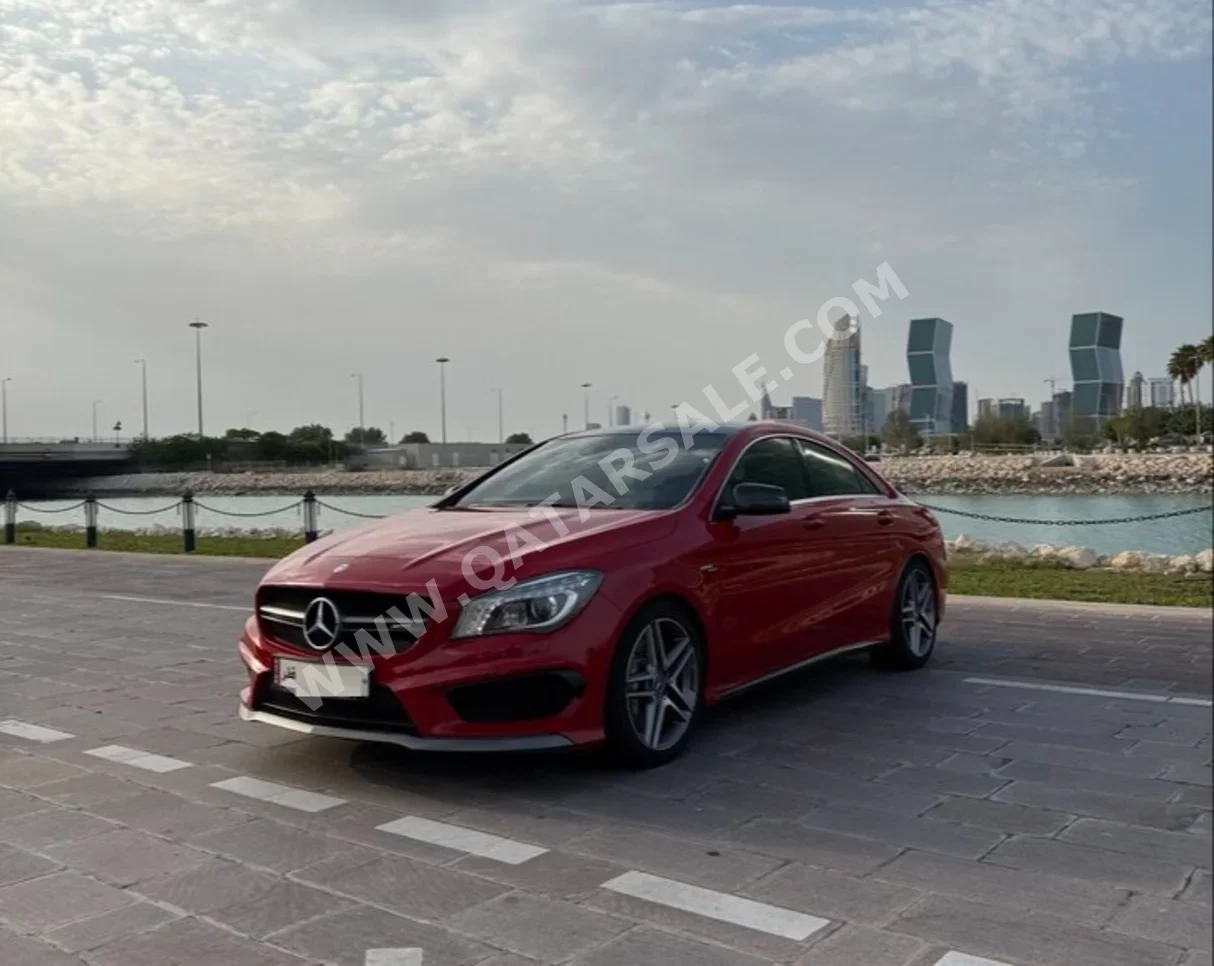 Mercedes-Benz  CLA  45 S AMG  2015  Tiptronic  84,000 Km  4 Cylinder  All Wheel Drive (AWD)  Sedan  Red