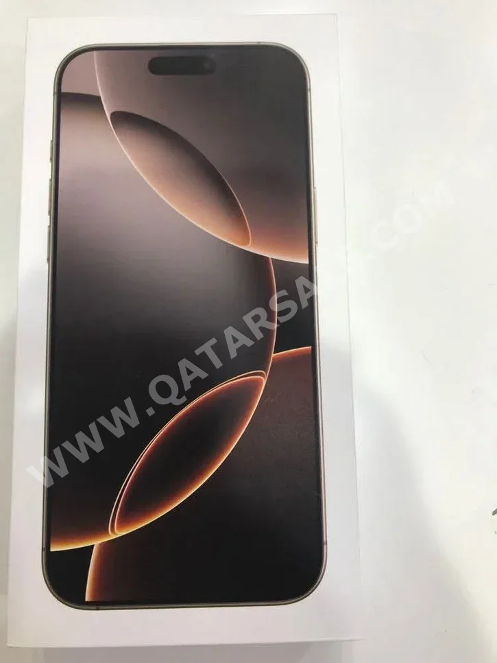 ابل  - ايفون 16  - برو ماكس  - ذهبي  - 256 جيجابايت