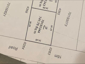 اراضي للبيع  في الظعاين  - أم قرن  -المساحة 741 متر مربع