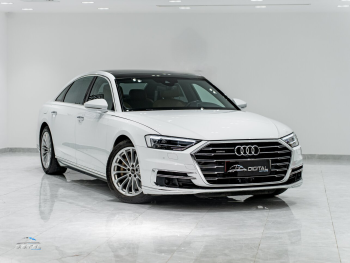 Audi  A8  TFSI Quattro  2021  Automatic  32,000 Km  6 Cylinder  All Wheel Drive (AWD)  Sedan  White  With Warranty