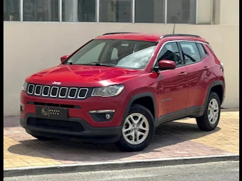 Jeep  Compass  longitude  2021  Automatic  75,000 Km  4 Cylinder  Four Wheel Drive (4WD)  SUV  Red