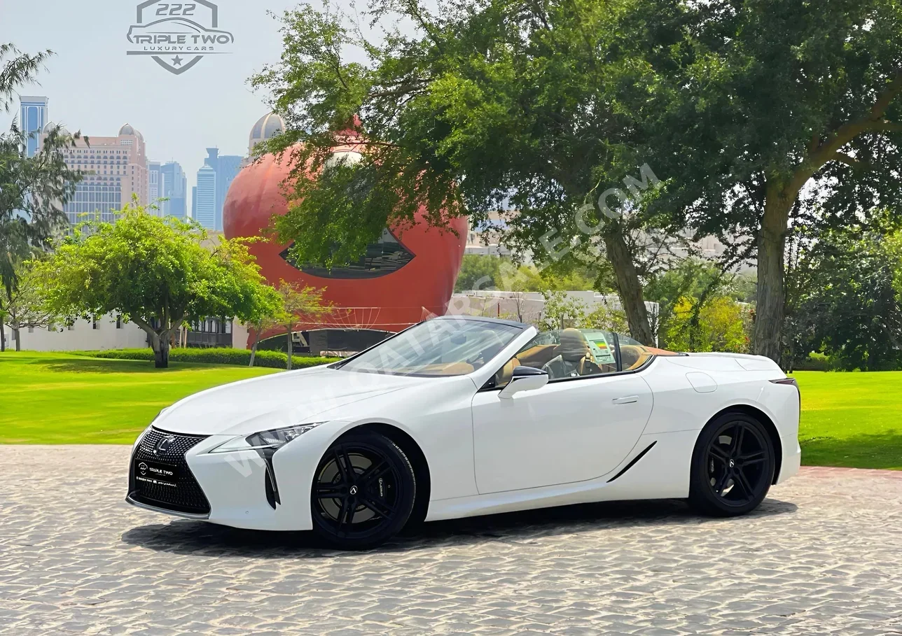 Lexus  LC  500  2024  Automatic  3,880 Km  6 Cylinder  Rear Wheel Drive (RWD)  Convertible  White  With Warranty