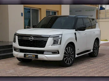 Nissan  Patrol  Platinum turbo  2025  Automatic  11,000 Km  6 Cylinder  Four Wheel Drive (4WD)  SUV  White  With Warranty