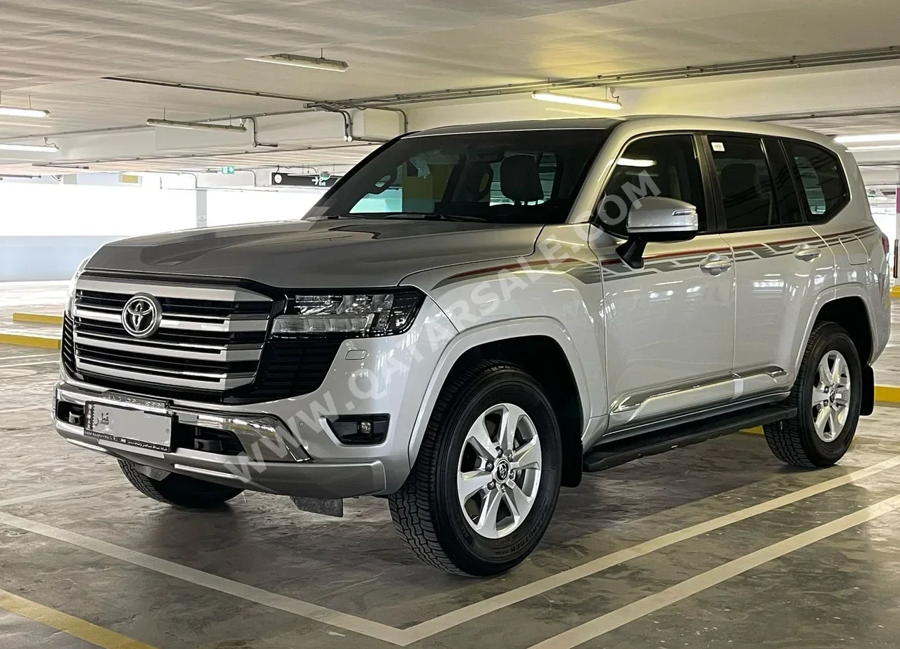 Toyota  Land Cruiser  GXR Twin Turbo  2023  Automatic  50,000 Km  6 Cylinder  Four Wheel Drive (4WD)  SUV  Silver  With Warranty