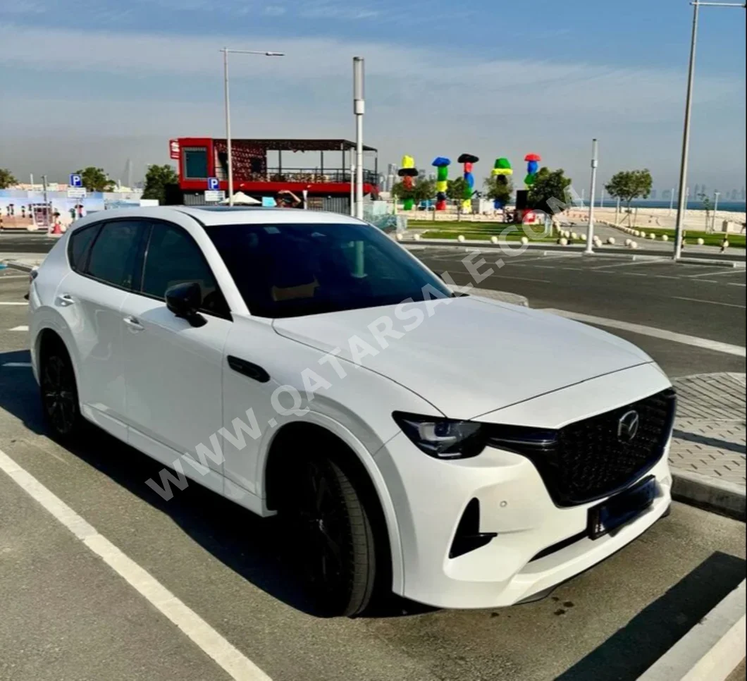 Mazda  CX  60  2024  Automatic  27,000 Km  6 Cylinder  All Wheel Drive (AWD)  SUV  White  With Warranty