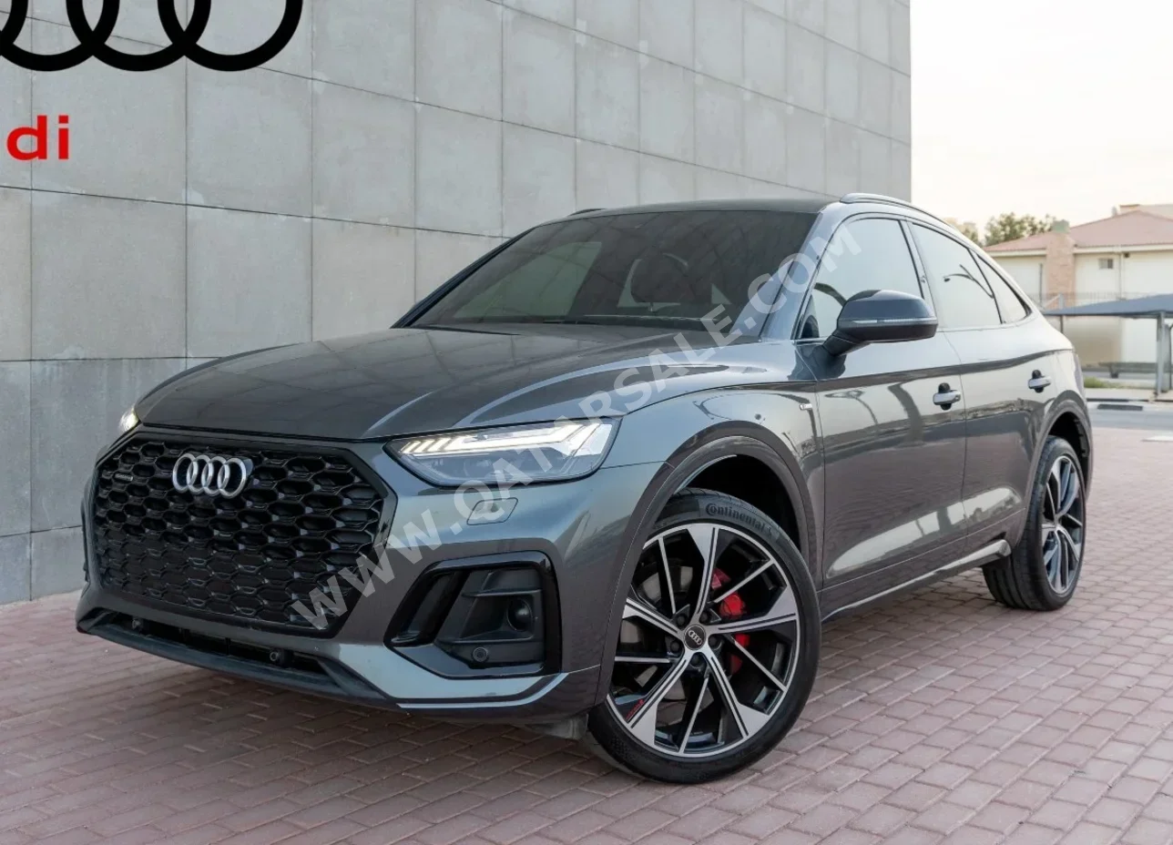Audi  Q5  45 TFSI Quattro S-Line  2023  Automatic  31,000 Km  4 Cylinder  All Wheel Drive (AWD)  SUV  Gray  With Warranty
