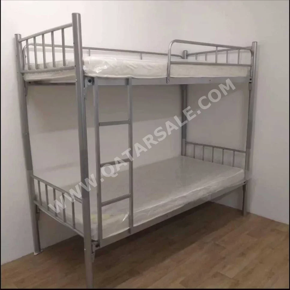 Beds - Double bunk  - Gray  - Mattress Included