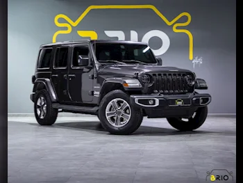 Jeep  Wrangler  Sahara  2021  Automatic  49,000 Km  6 Cylinder  Four Wheel Drive (4WD)  SUV  Black  With Warranty