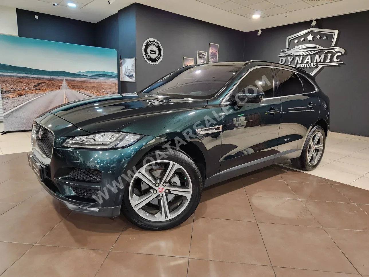 Jaguar  F-Pace  First Edition  2018  Automatic  101,000 Km  4 Cylinder  All Wheel Drive (AWD)  SUV  Green