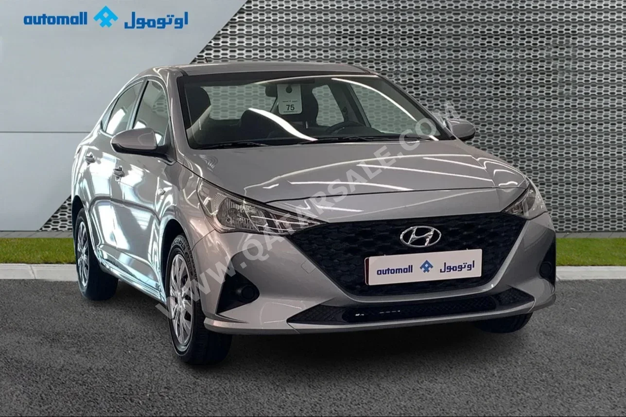Hyundai  Accent  2021  Automatic  56,100 Km  4 Cylinder  Front Wheel Drive (FWD)  Sedan  Silver  With Warranty