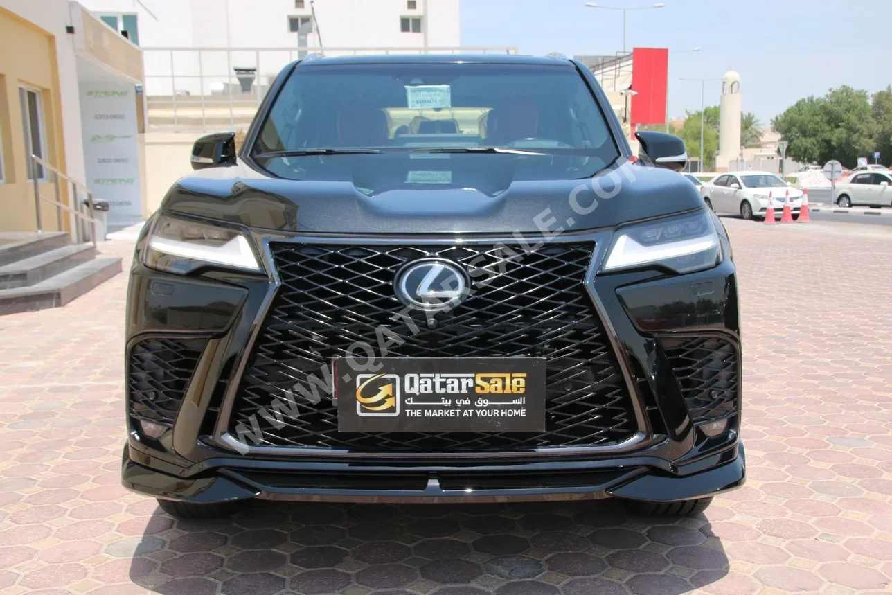 لكزس  ال اكس  600 اف سبورت  2022  اوتوماتيك  69,000 كم  6 سلندر  دفع رباعي  اس يو في  أسود  تحت الضمان