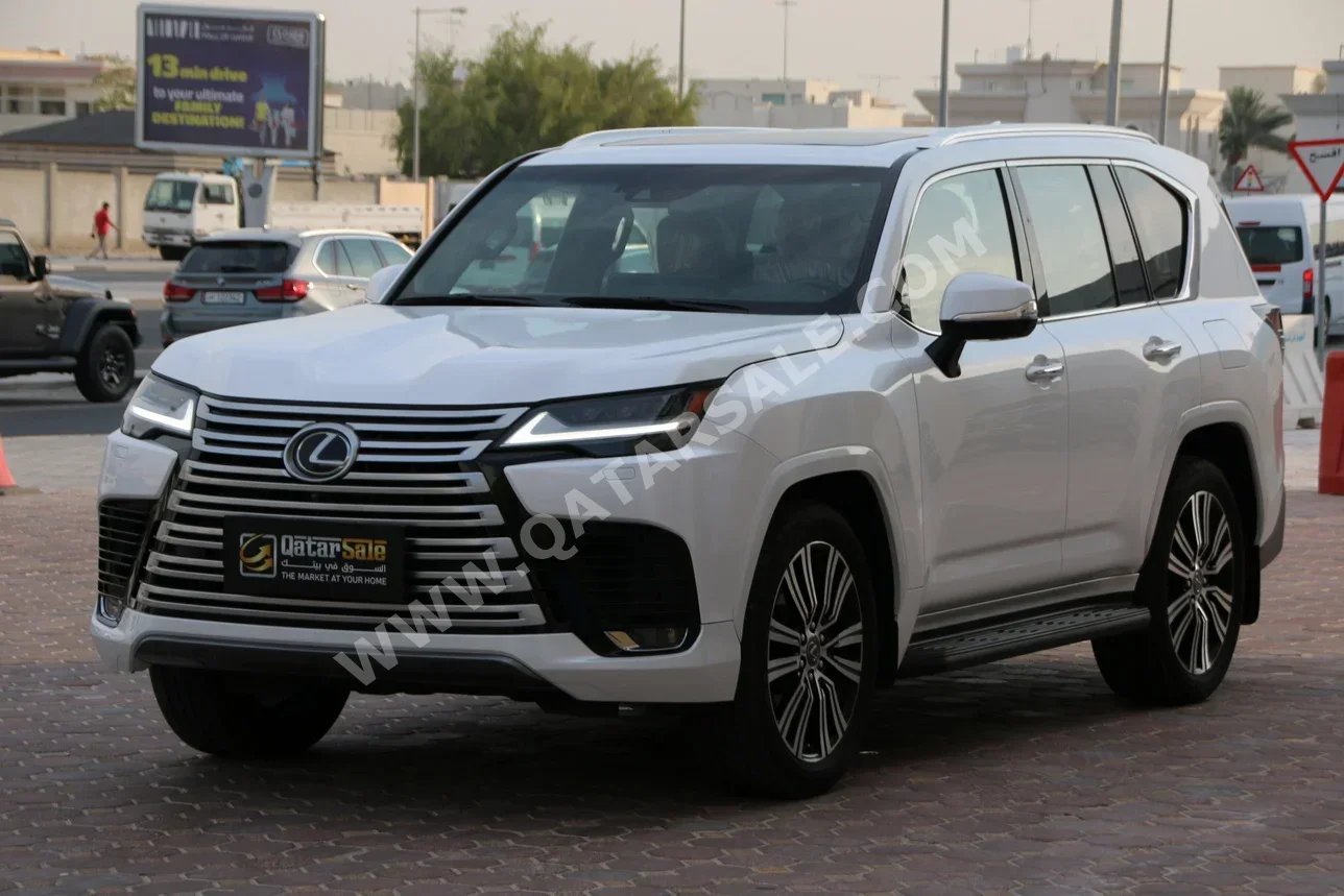 Lexus  LX  600 Luxury  2022  Automatic  74,000 Km  6 Cylinder  Four Wheel Drive (4WD)  SUV  White  With Warranty