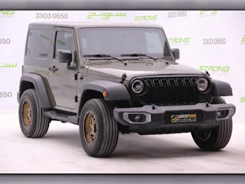 Jeep  Wrangler  Sport  2015  Automatic  124,000 Km  6 Cylinder  Four Wheel Drive (4WD)  SUV  Green