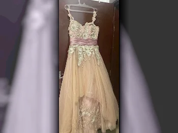Wedding Dress  - Silver & Beige  -Size: Medium