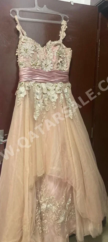 Wedding Dress  - Silver & Beige  -Size: Medium