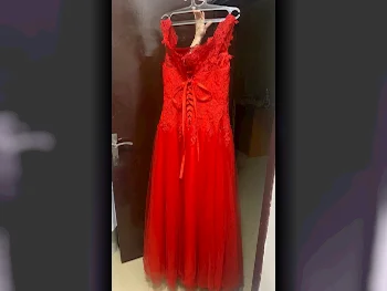 Wedding Dress  - Red  -Size: Medium