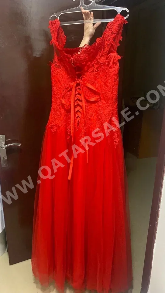 Wedding Dress  - Red  -Size: Medium