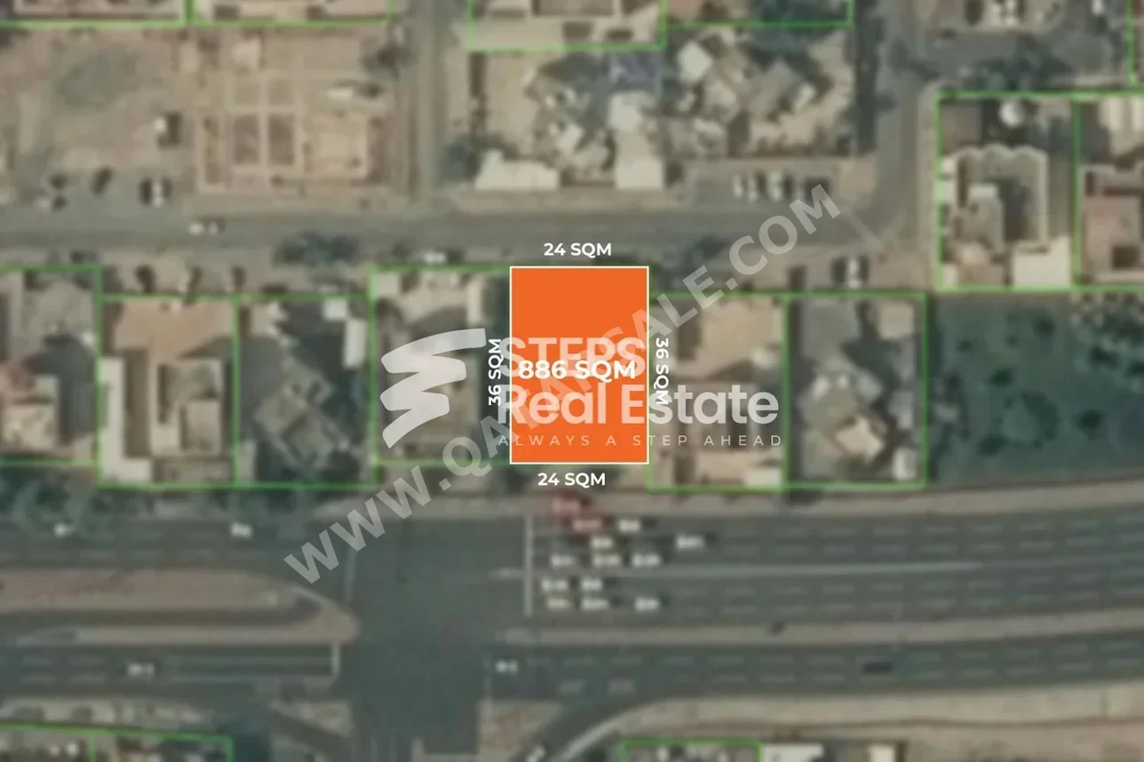 Lands For Sale in Doha  - Al Markhiya  -Area Size 886 Square Meter