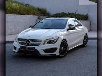 Mercedes-Benz  CLA  250  2016  Automatic  129,000 Km  4 Cylinder  Rear Wheel Drive (RWD)  Sedan  White