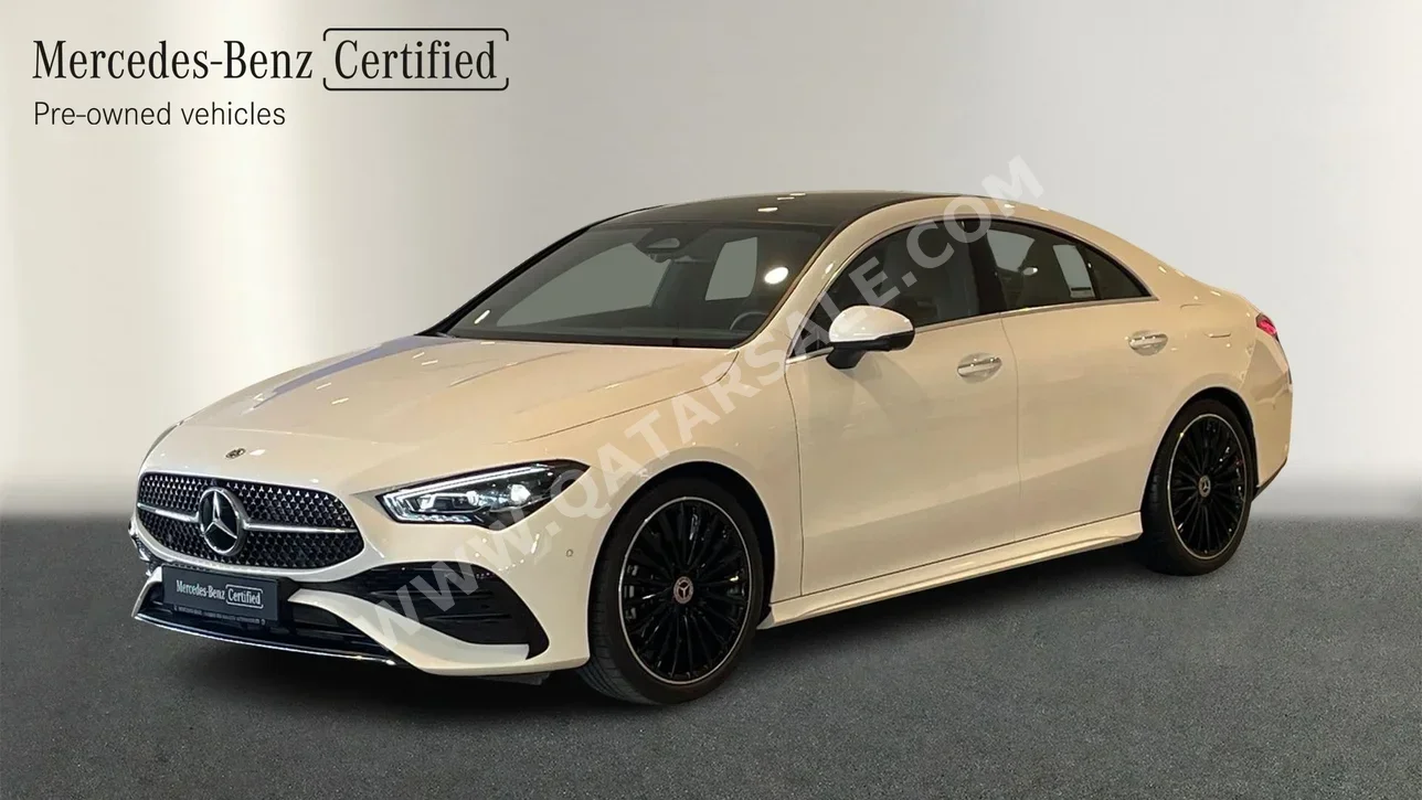 Mercedes-Benz  CLA  200  2024  Automatic  3,000 Km  4 Cylinder  Front Wheel Drive (FWD)  Coupe / Sport  White  With Warranty