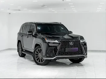 Lexus  LX  600 F Sport  2022  Automatic  94,000 Km  6 Cylinder  Four Wheel Drive (4WD)  SUV  Black  With Warranty