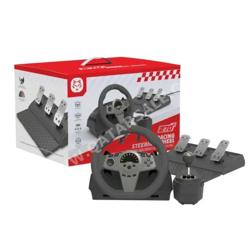 Console Accessories Steering Wheel with Shifter  - Black