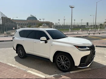 Lexus  LX  600 F Sport  2022  Automatic  90,000 Km  6 Cylinder  Four Wheel Drive (4WD)  SUV  White  With Warranty