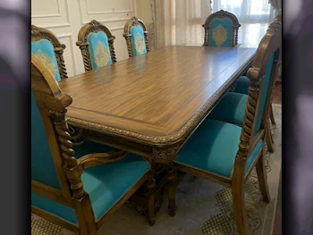 Dining Table with Chairs  - Brown