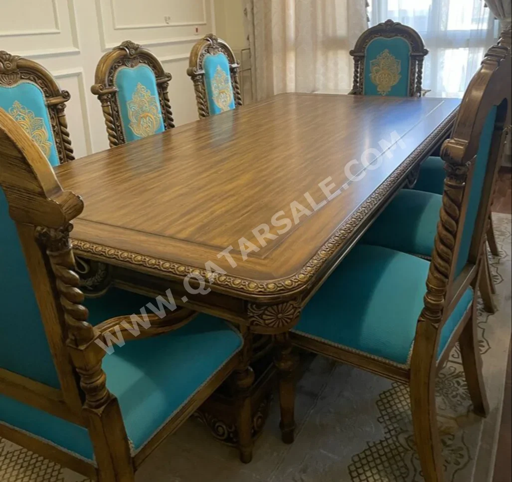 Dining Table with Chairs  - Brown