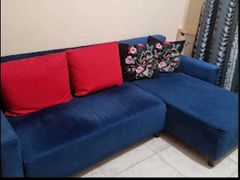 Sofas, Couches & Chairs 3-Seat Sofa  - Fabric  - Blue  - Sofa Bed