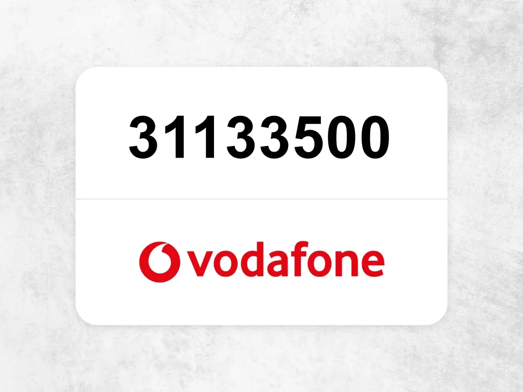  جوال فودافون  31133500