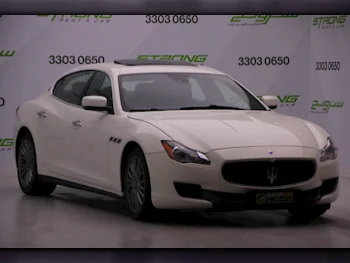 Maserati  Quattroporte  2014  Automatic  80,000 Km  6 Cylinder  Rear Wheel Drive (RWD)  Sedan  White